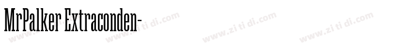 MrPalker Extraconden字体转换